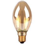 Lampadina LED B75 ambra E27 4W 200lm 1800K Polux DecoVintage