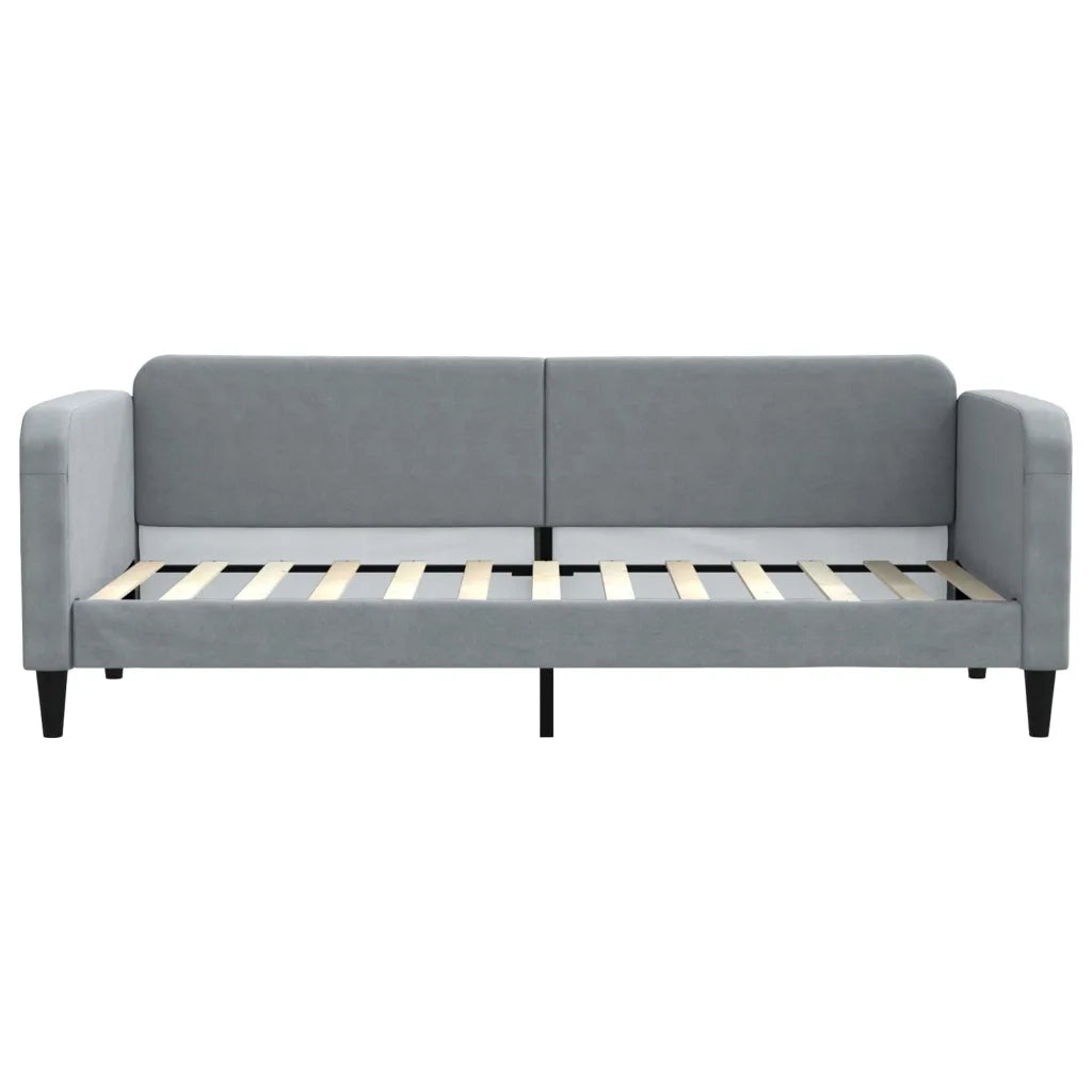 Divano letto | Sof¨¤ letto | Letto singolo Estraibile Grigio Chiaro 80x200 Tessuto