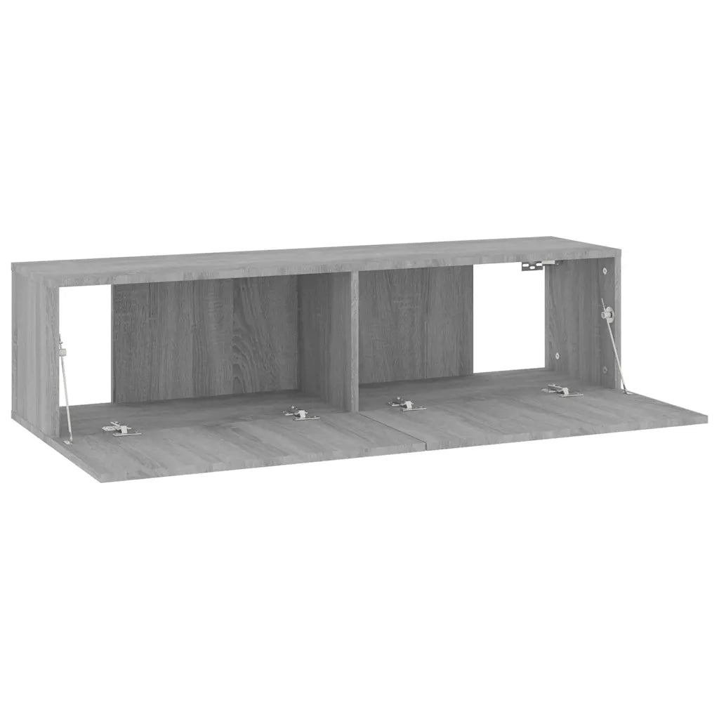 Mobile Muro TV-Mobile per TV a parete Grigio Sonoma 120x30x30cm Legno Ingegnerizzato