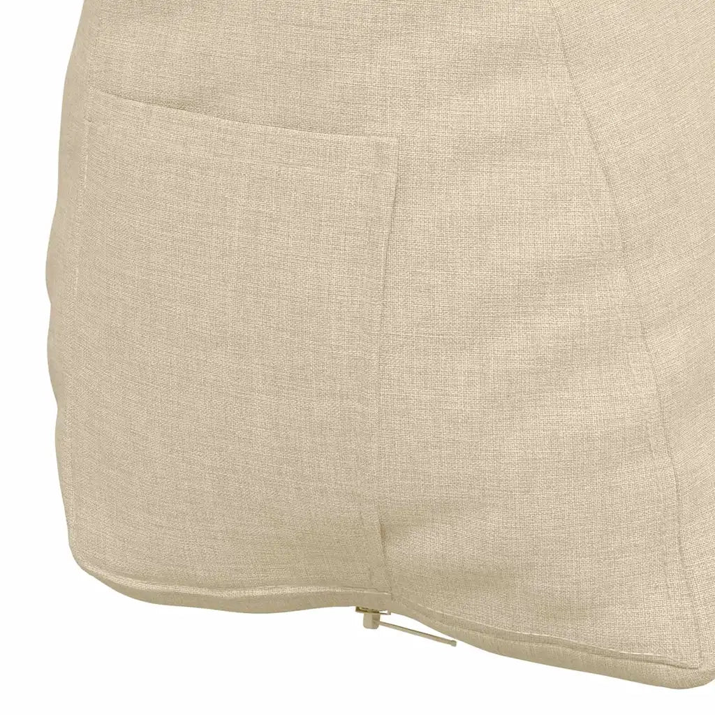 Cuscino per Schiena Crema 45 x 20 x 35 cm Tessuto 42015009