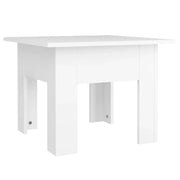 Tavolino da Salotto-Tavolino da soggiorno Bianco 55x55x42 cm in Legno Multistrato