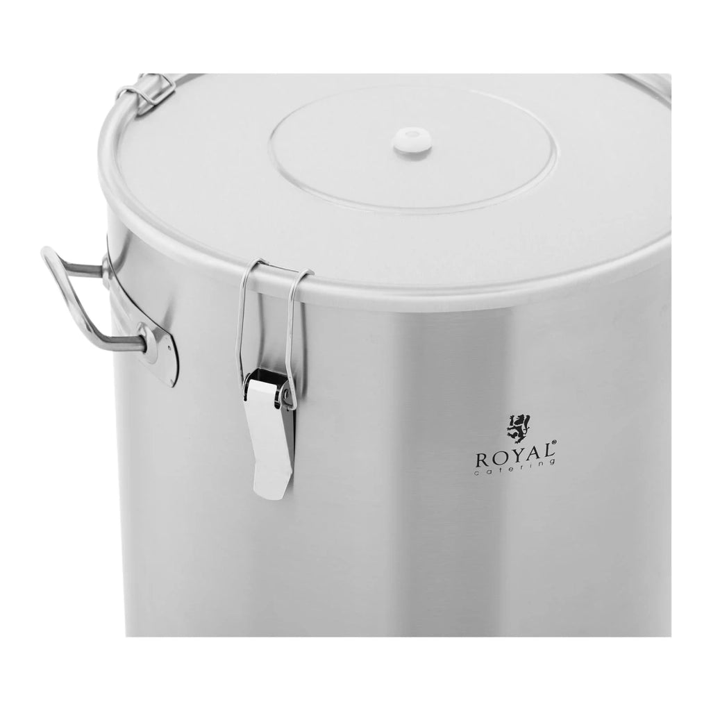 Serbatoio di fermentazione conico per fermentatore di birra in acciaio inossidabile (60 litri, intervallo di temperatura: 0-40 °C, termometro: °C / °F, doppio sistema di evacuazione) 14_0004607