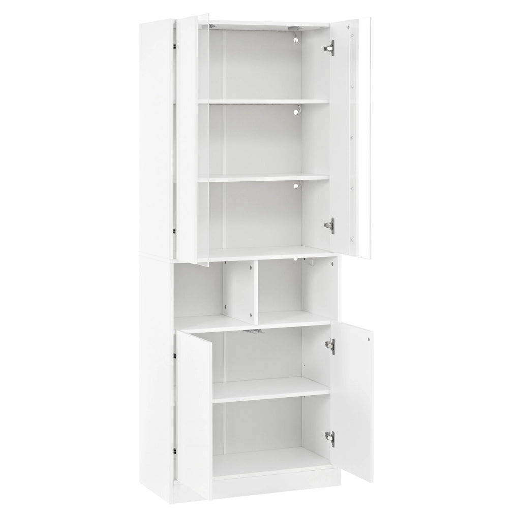 Armadio alto bianco LED con controllo App 70x35x180 cm