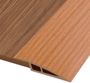 Striscia di transizione PVC, 2M * 7CM, profilo di transizione autoadesivo, striscia di transizione per differenza di altezza, copertura per pavimenti in parquet e laminati (colore legno giallo, per spessori da 15mm a 20mm)