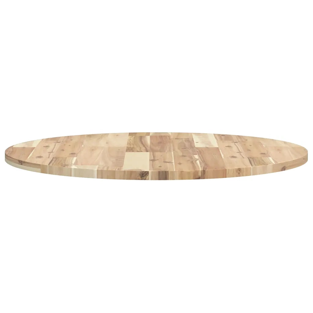 Piano Tavolo Rotondo Ã˜70x2 cm in Legno Massello di Acacia
