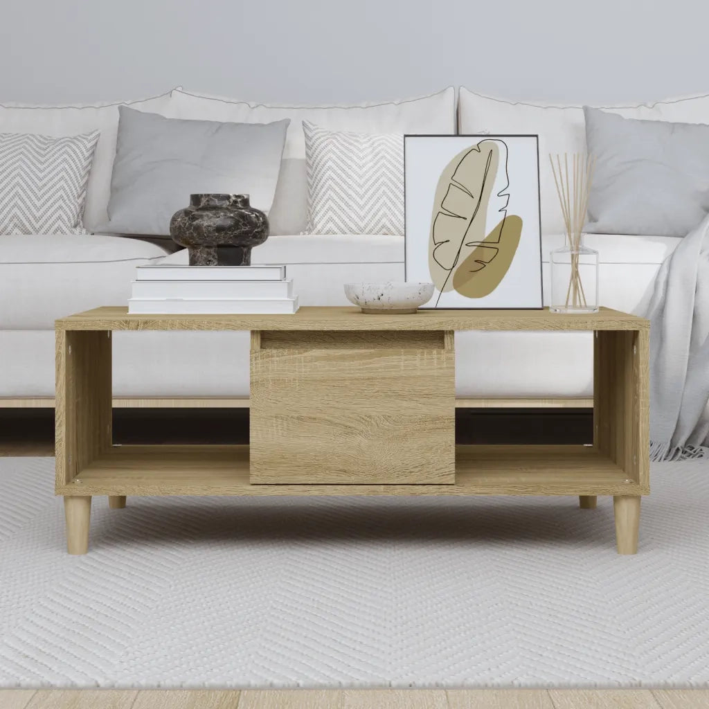 Tavolino salotto | Tavolino da caff¨¨ | Tavolino da Soggiorno Rovere Sonoma 90x50x36,5 cm Legno Multistrato