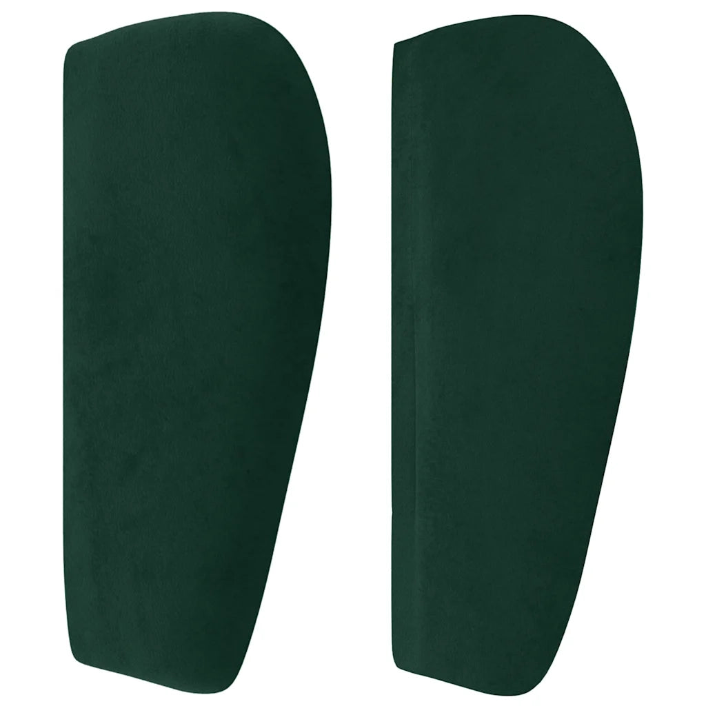 Testiera ad Orecchio Verde Scuro 93x23x78/88 cm in Velluto 3117183