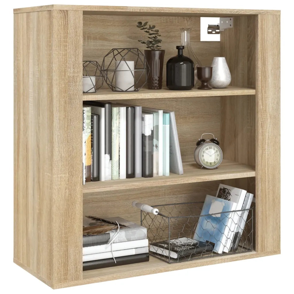 Armadietto a Muro Rovere Sonoma 80x33x80 cm Legno Multistrato 816595