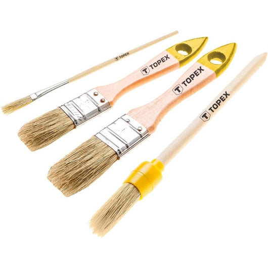 Topex 20b817 set di penneli con n vello naturale, 4 pz