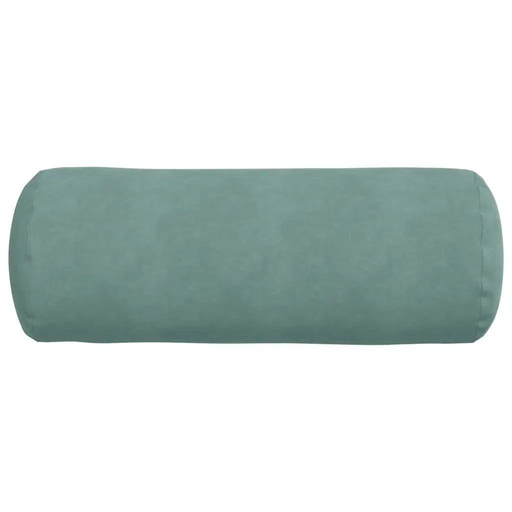 Cuscini a rullo 2 pcs Verde Mare Ø 25 x 70 cm Tessuto in Cords