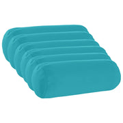 Federa 6 pcs HEERLEN Turchese Ø 15 x 40 cm Poliestere 923342