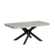 Tavolo allungabile 140/400x90 cm Volantis Premium cashmere gambe antracite