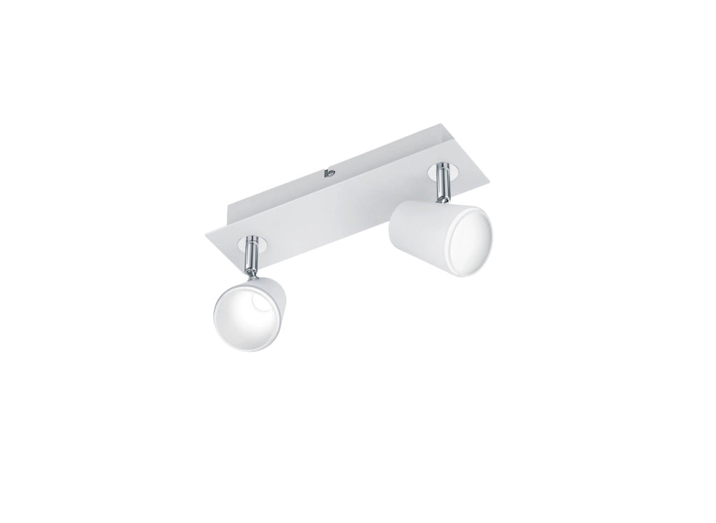Faretto da Interno a LED in Metallo Bianco Opaco