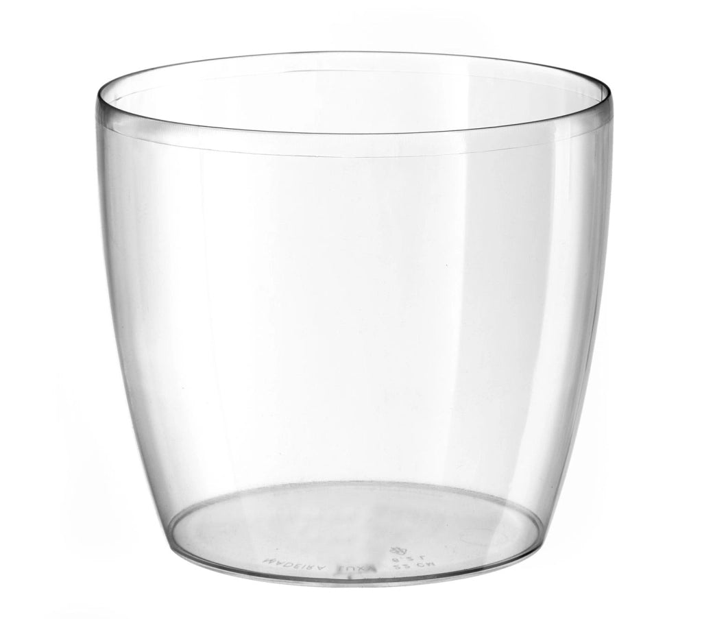 Vaso da Interno e Esterno Ø18x16 cm in Plastica Madeira 18 Trasparente