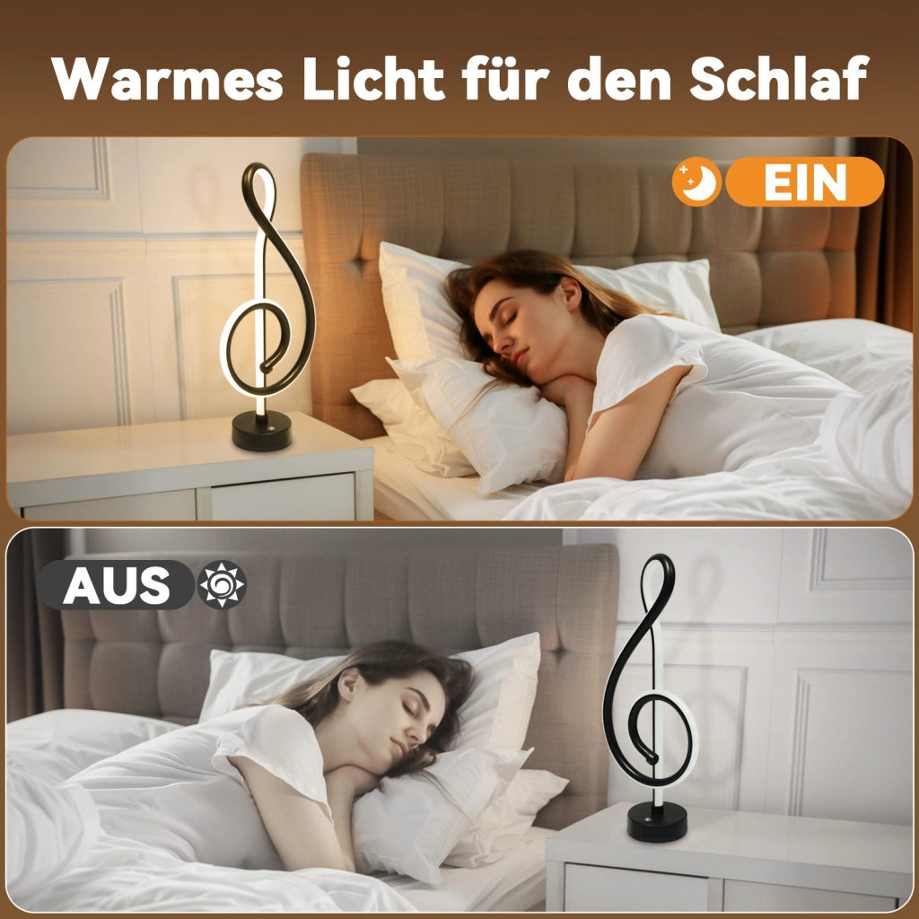 ZMH Lampada da tavolo LED wireless nera batteria touch dimmerabile per soggiorno
