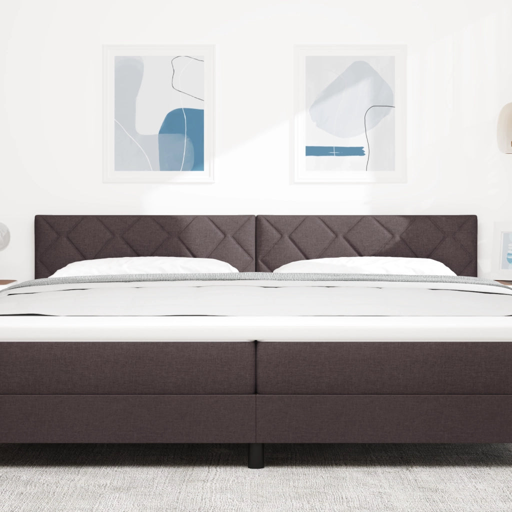 Testata LED  Design a Blocchi di Diamante Marrone Scuro 200 cm