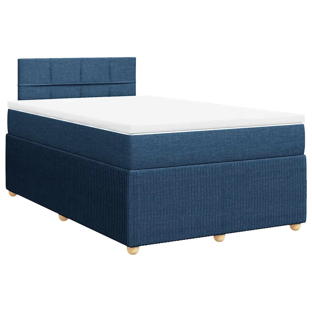 Giroletto a Molle con Materasso Blu 120x200 cm in Tessuto 3287429