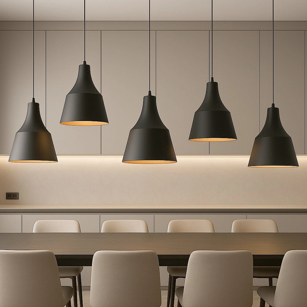 Trade Shop - Lampadario A Sospensione Da Soffitto Moderno Con Paralume A Cupola Con Attacco E27 B46 -