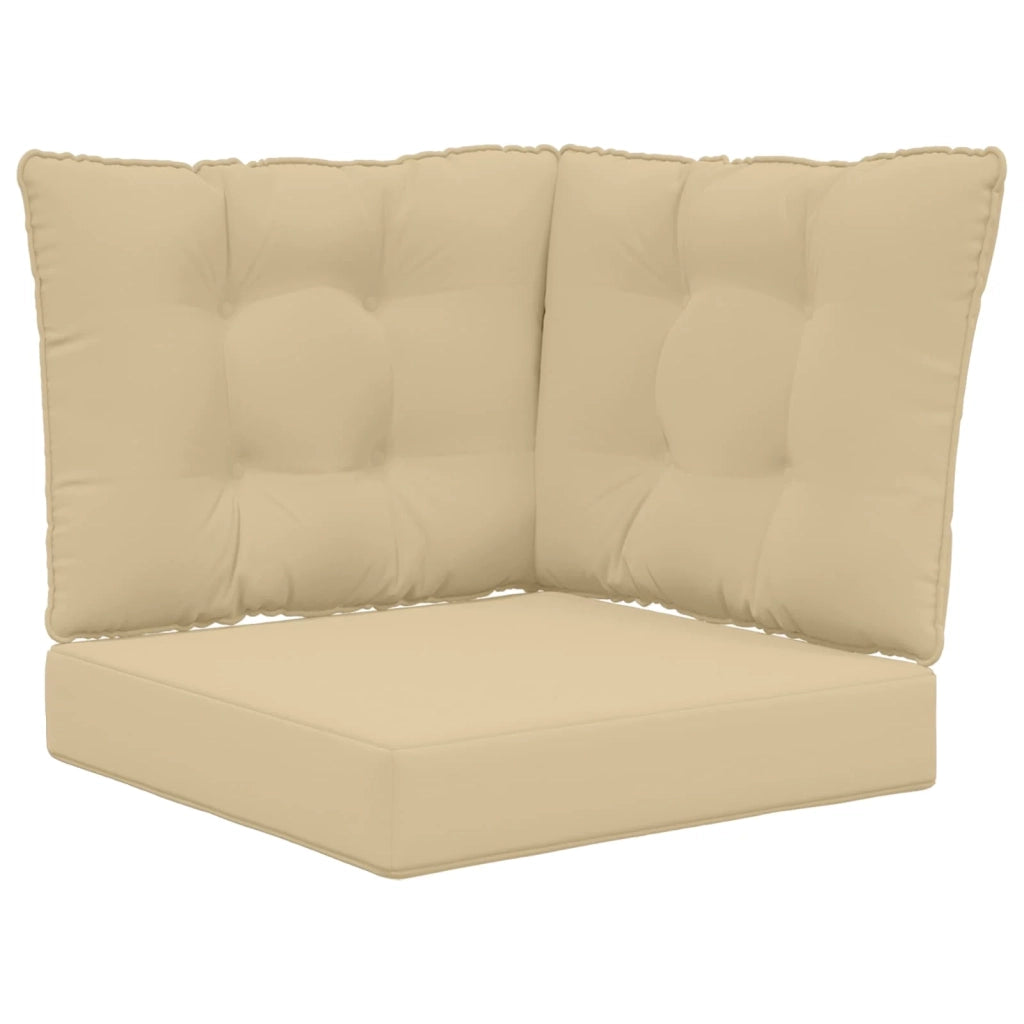 Cuscino per divano da esterno 3 pcs Beige Poliestere