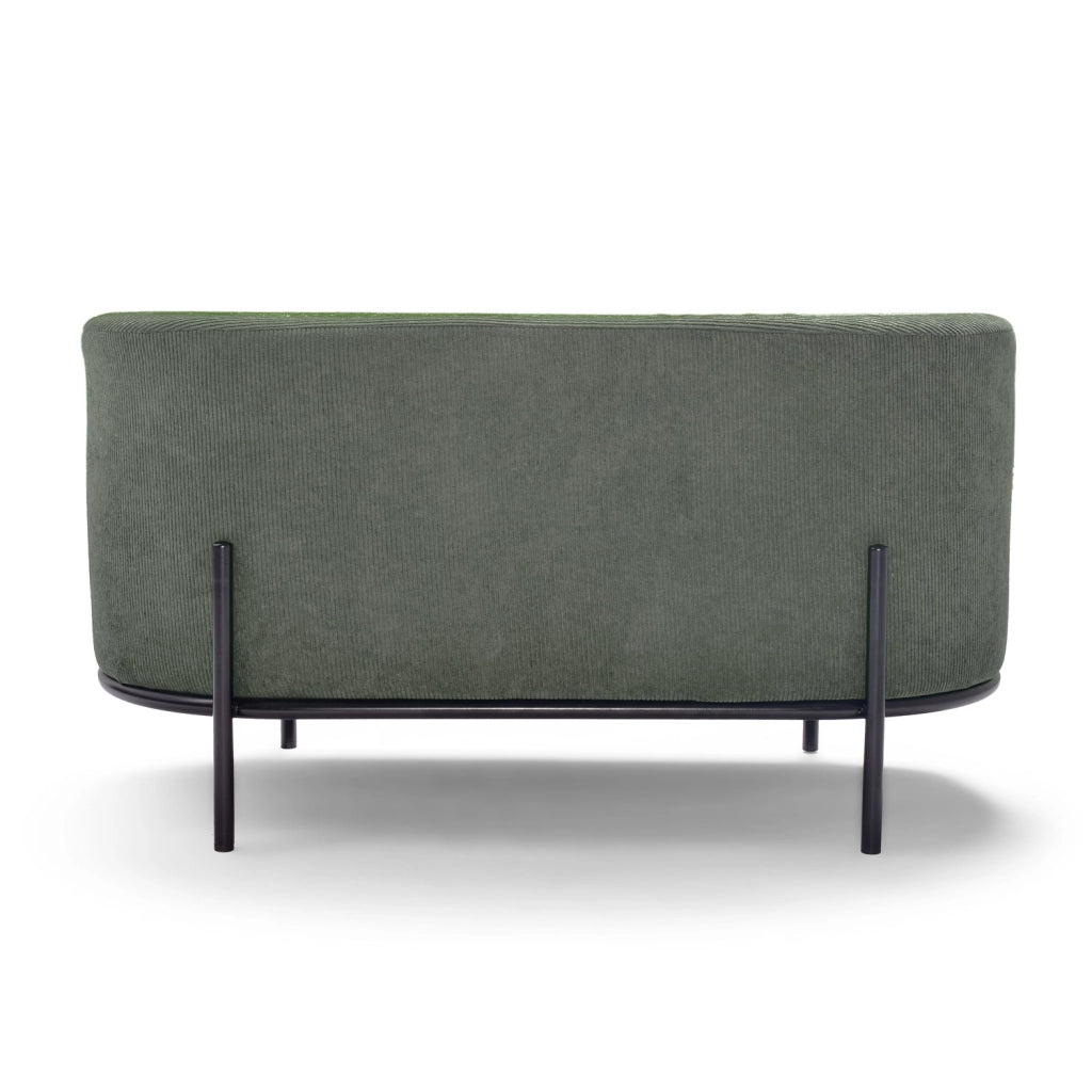 LIPSIA VELVET - Pouf ovale in velluto a coste