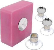 Set di 3 posatori di sapone magnetici - Acciaio inossidabile - Montaggio alla parete - Senza forare