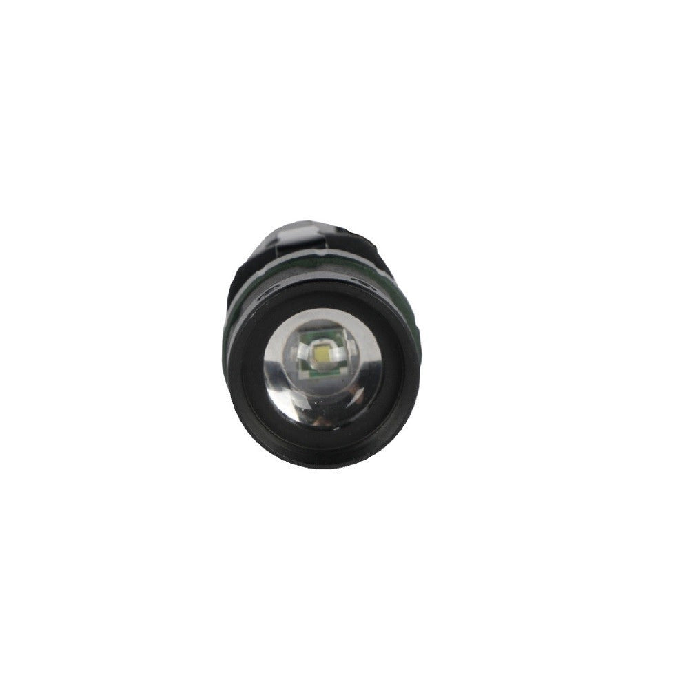 Trade Shop - Torcia Led Cree Q5 Ricaricabile Per Casa Campeggio Escursioni Con Gancio Dt-2121 -