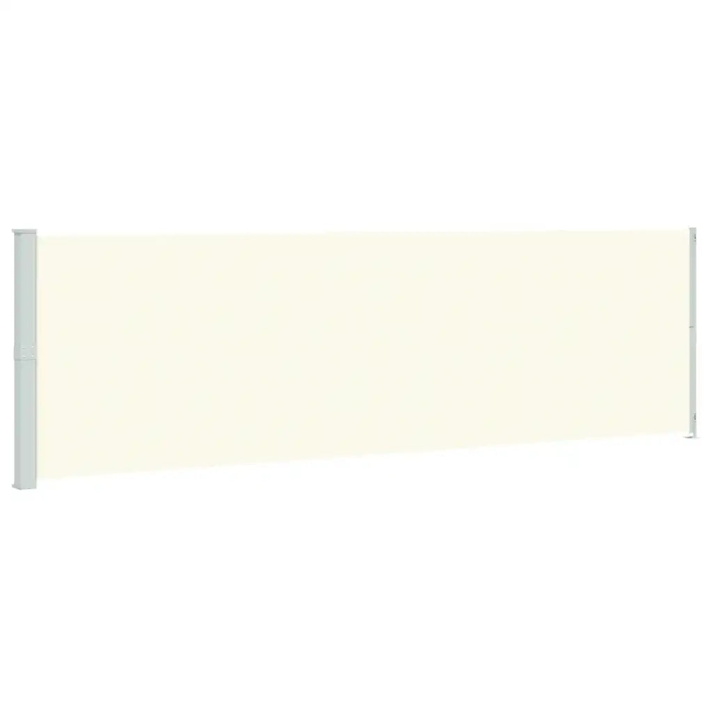 Tenda da Sole | Tenda parasole Laterale Retrattile per Patio 180x600 cm Crema