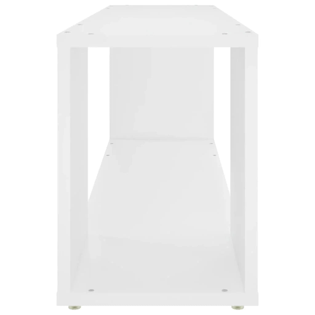 Mobile TV multimediale mensola TV credenza mobile TV sala da pranzo soggiorno camera da letto 100 x 24 x 32 cm legno ingegnerizzato bianco 02_0025429