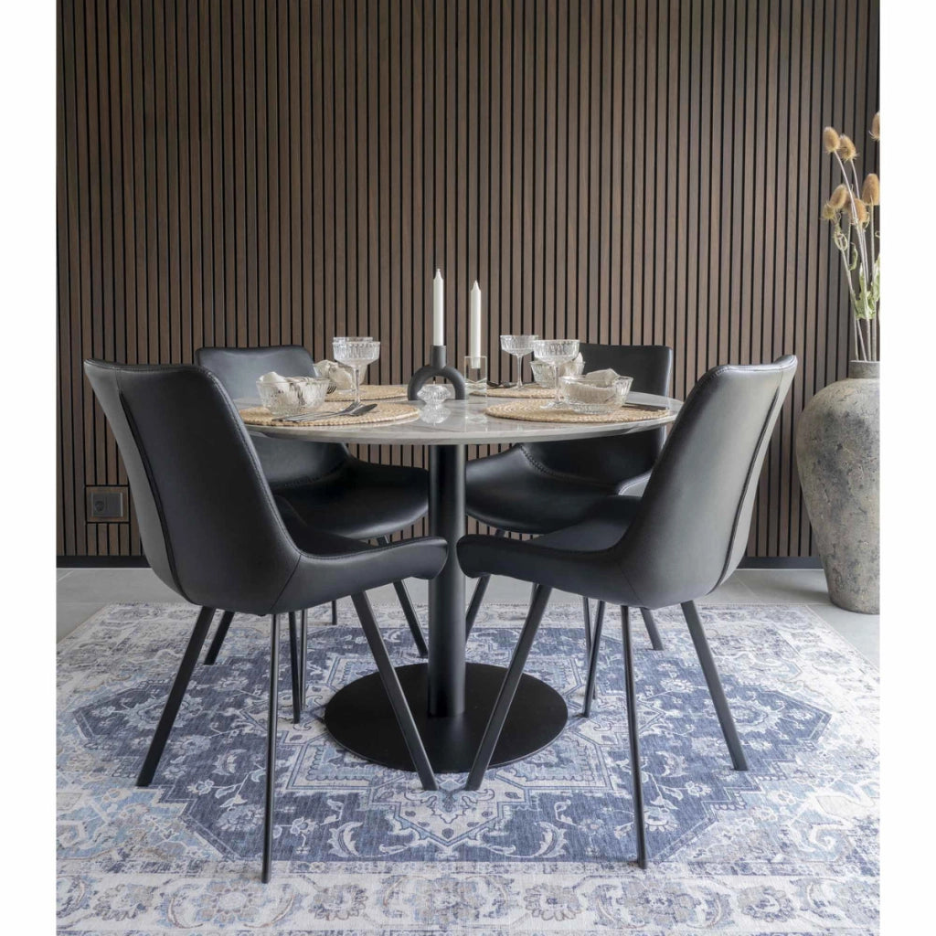 Tappeto Rettangolare Havana, Blu, Polistirene Cinigliato, 230x160x1 cm