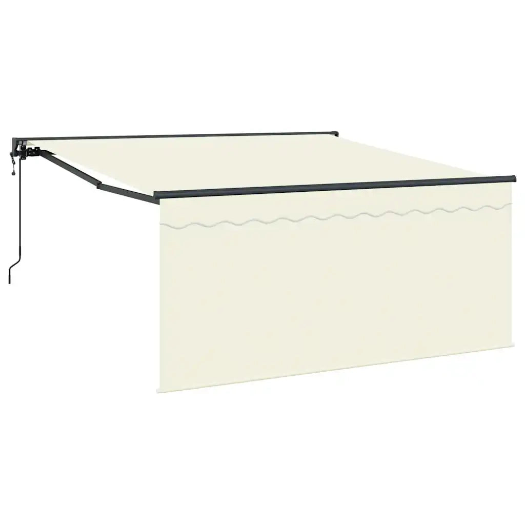 vidaXL Tenda Retrattile Crema 350 x 250 cm