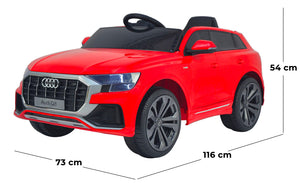 Macchina Elettrica per Bambini 12V con Licenza Audi Q8 Rossa