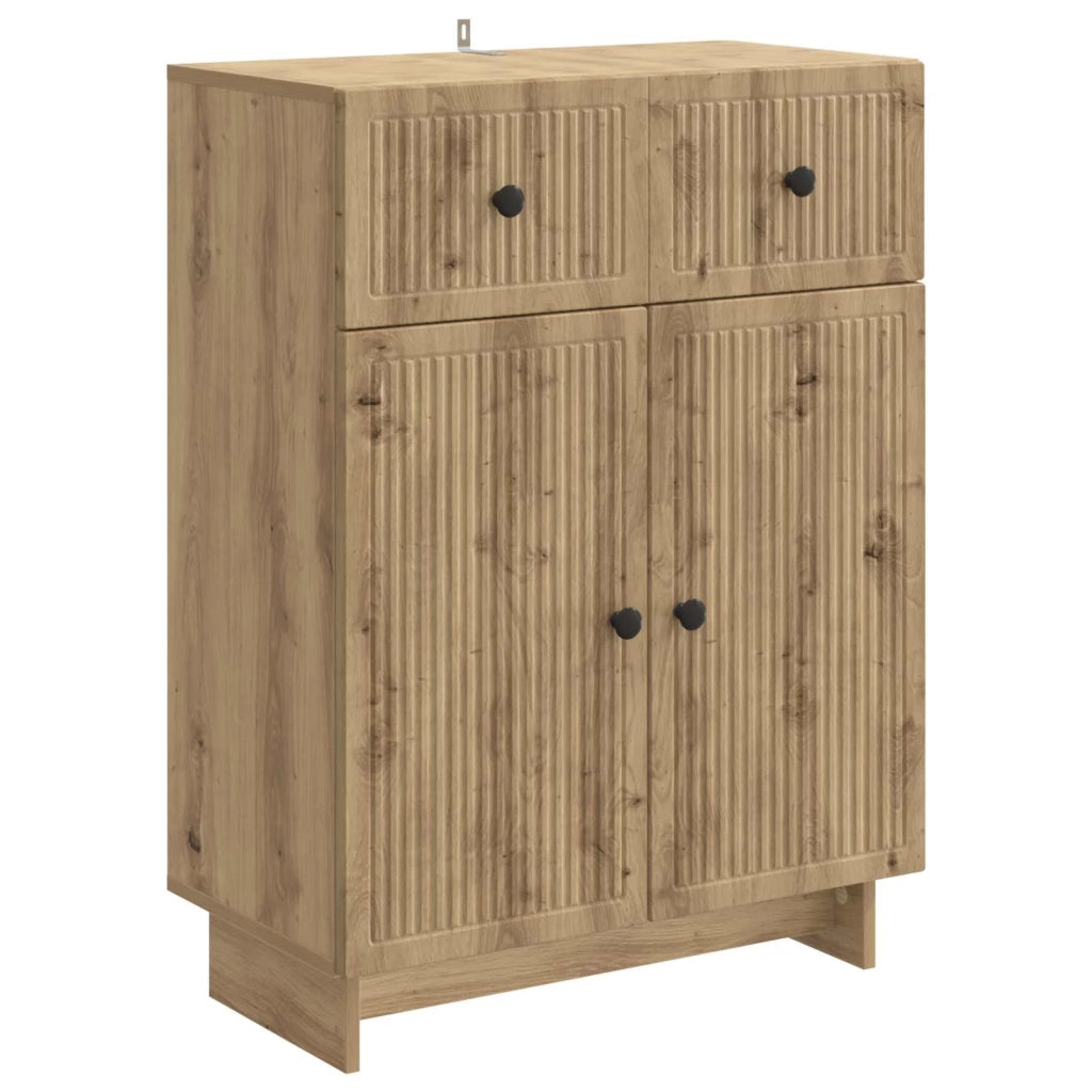 Credenza con cassetto Rovere Artigianale 66 x 34,5 x 90 cm 893954