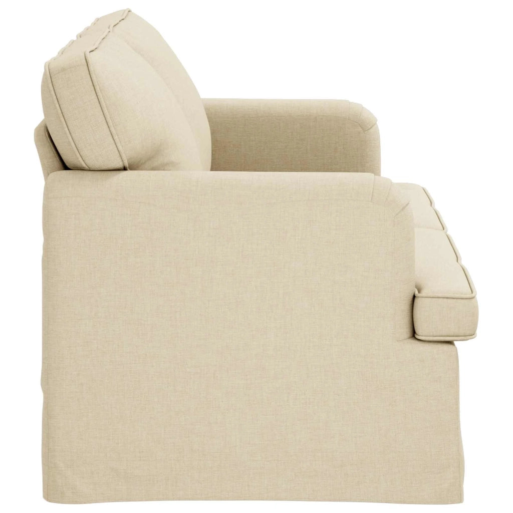 Divano Crema 142 x 80 x 85 cm Tessuto
