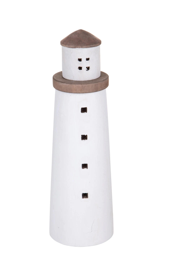 Modellino Faro Rotondo Legno 105 H 33 cm