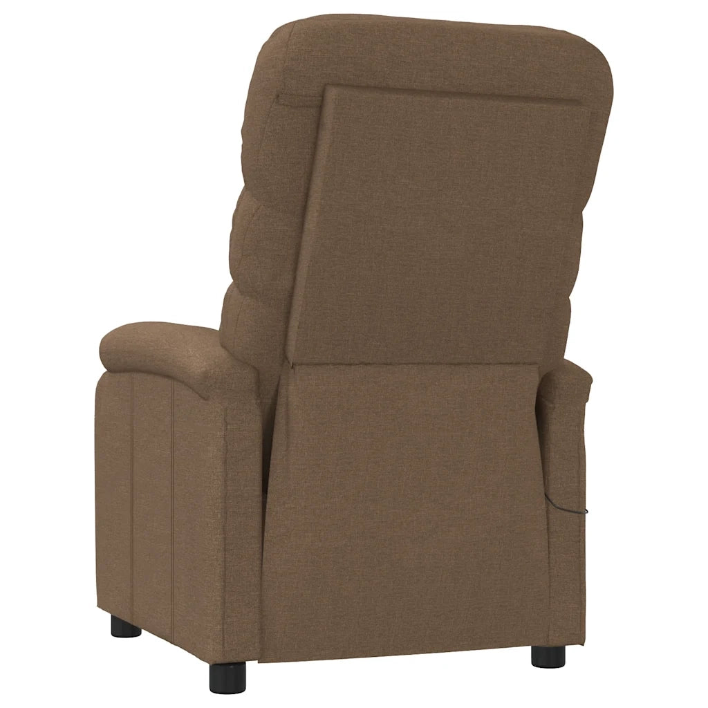 Poltrona Massaggiante Marrone in Tessuto 321230