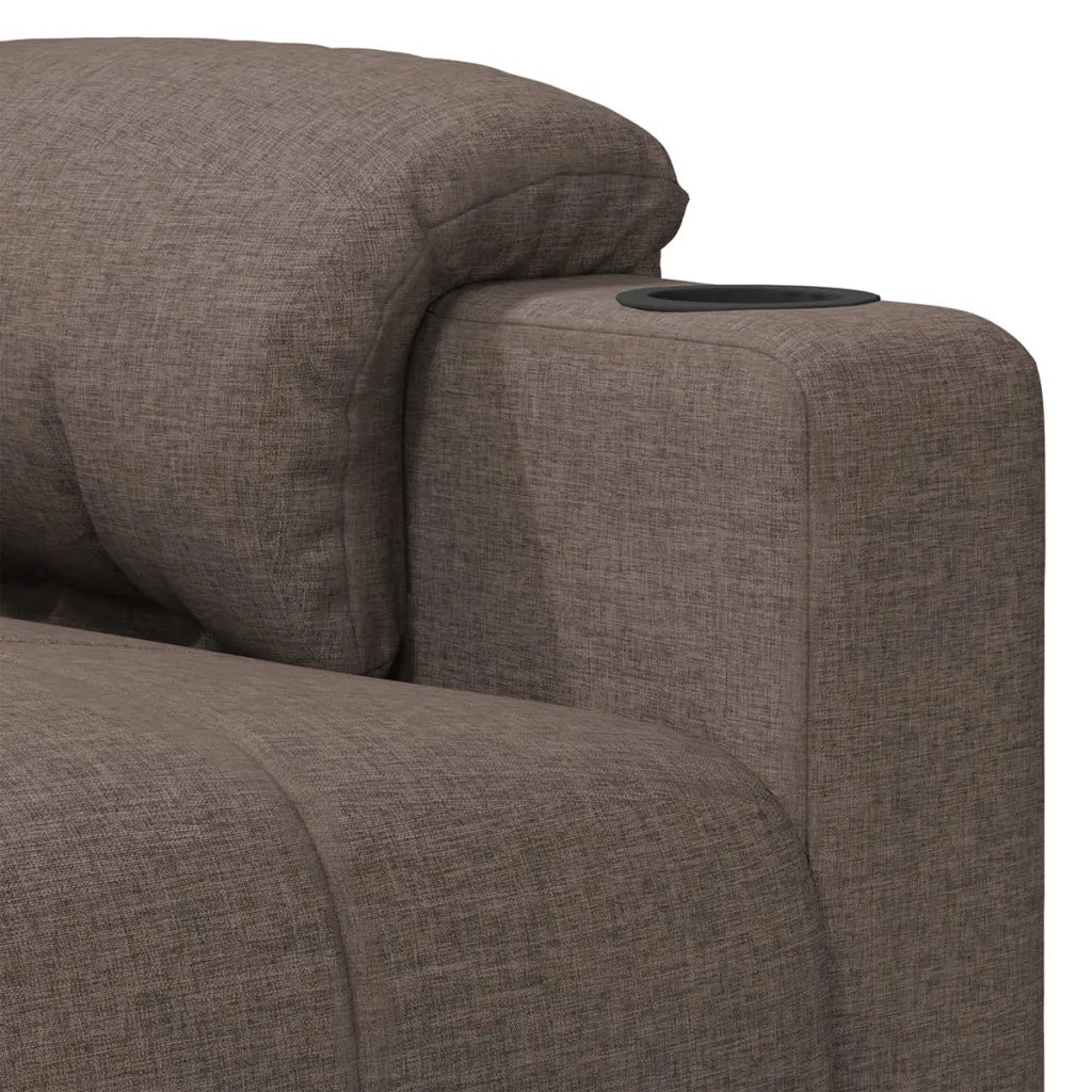 Poltrona Massaggiante Elettrica Tortora in Tessuto cod mxl 32258