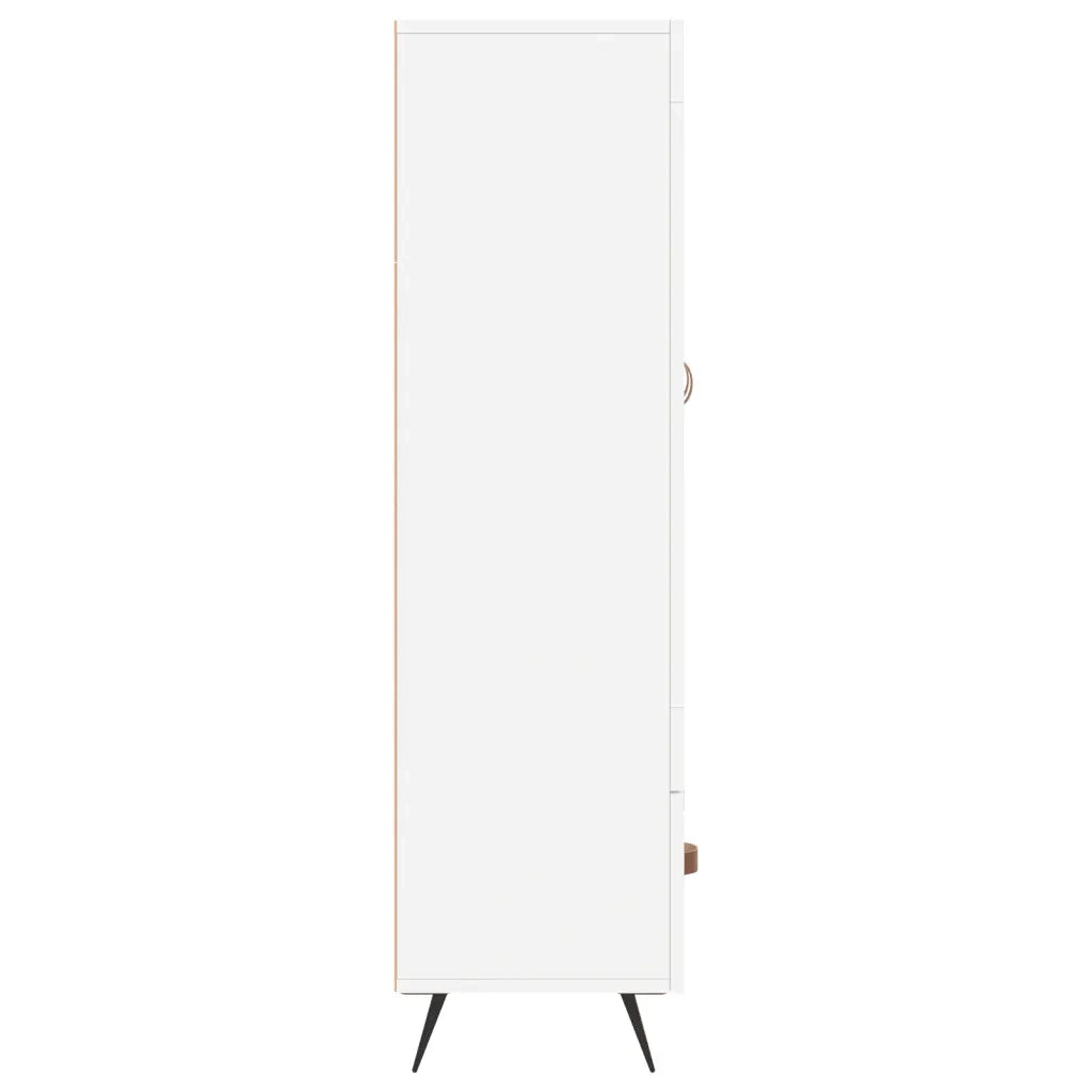 Credenza | Madia | Buffet da pranzo | Armadio da pranzo Bianca 69,5x31x115 cm in Legno Multistrato