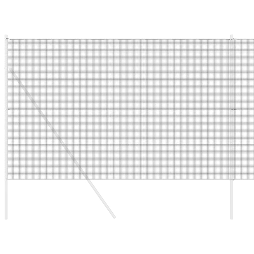 Recinzione in Filo Saldato Grigio 1.6x10 m Acciaio