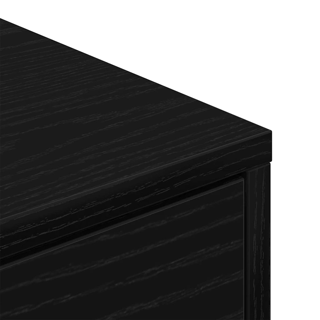 Scarpiera-Scaffale per scarpe Rovere Nero 60 x 35 x 84 cm Legno multistrato