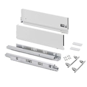 Cassetto esterno Vertex con regolazione 3D altezza 178mm, 60kg, profondità 500mm, Acciaio, Grigio antracite