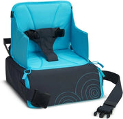 Seggiolino da Cucina e Alta, Pieghevole, con Tasca, Ideale per la Casa e per il Viaggio, Blu chiaro