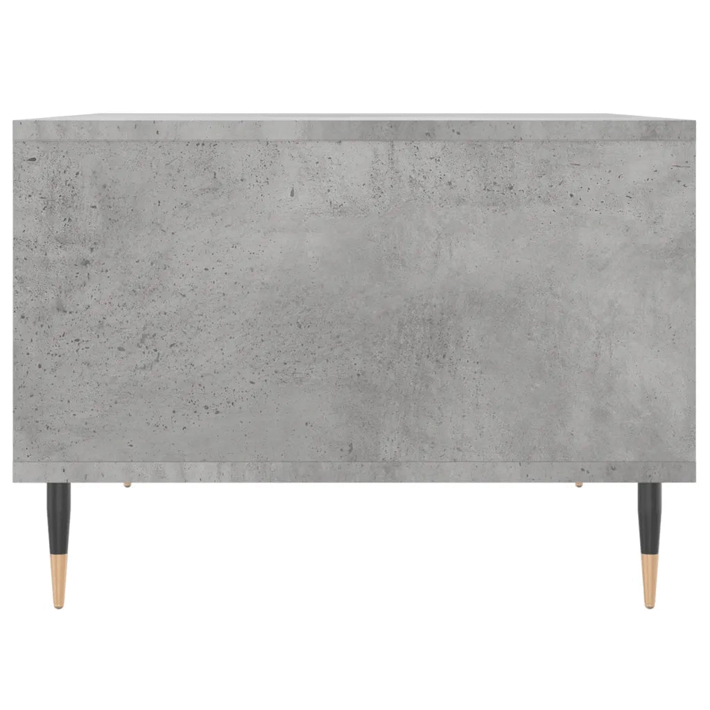 Tavolino Salotto Grigio Cemento 60x50x36,5 cm Legno Multistrato 830536