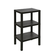 SCAFFALE COLONNA BAGNO 3 RIPIANI IN POLIPROPILENE L.38xH.73,5xP.29cm NERO WOODY FERIDRAS 130406