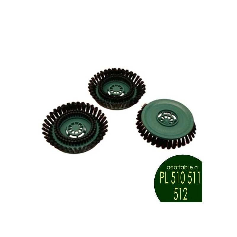 KIT 3PZ.Spazzola Folletto PILILUX PL 510 511 512 COMPATIBILI - Vorwerk Compatibili