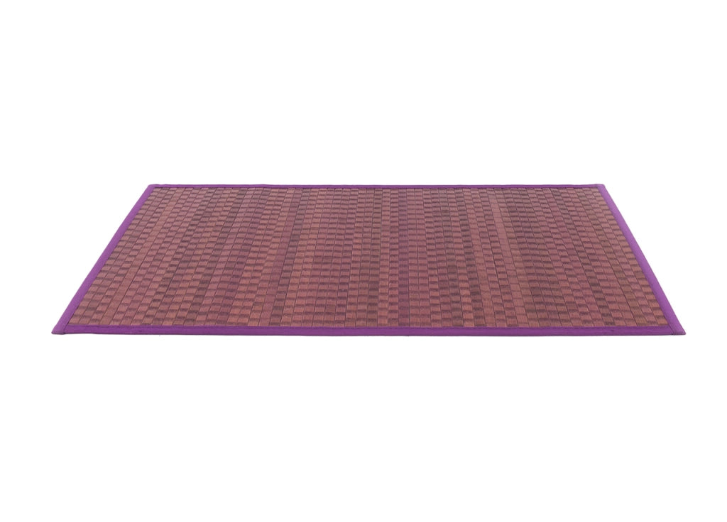 Tappeto Bamboo Antiscivolo In Tinta Unita Cucina Salotto - 50x75 - Viola