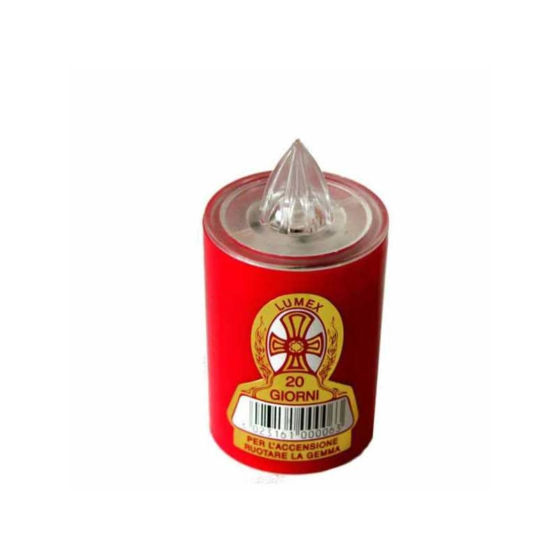 Cero Votivo Lumi Batteria Gg 40 Slim Rosso Ater