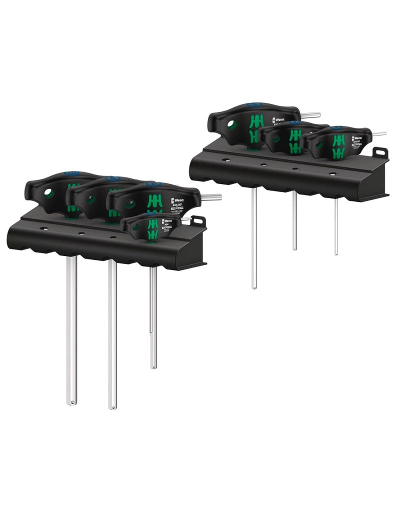 Set di 7 chiavi esagonali con impugnatura "T" Hex-Plus WERA 454/7 HF Set 1