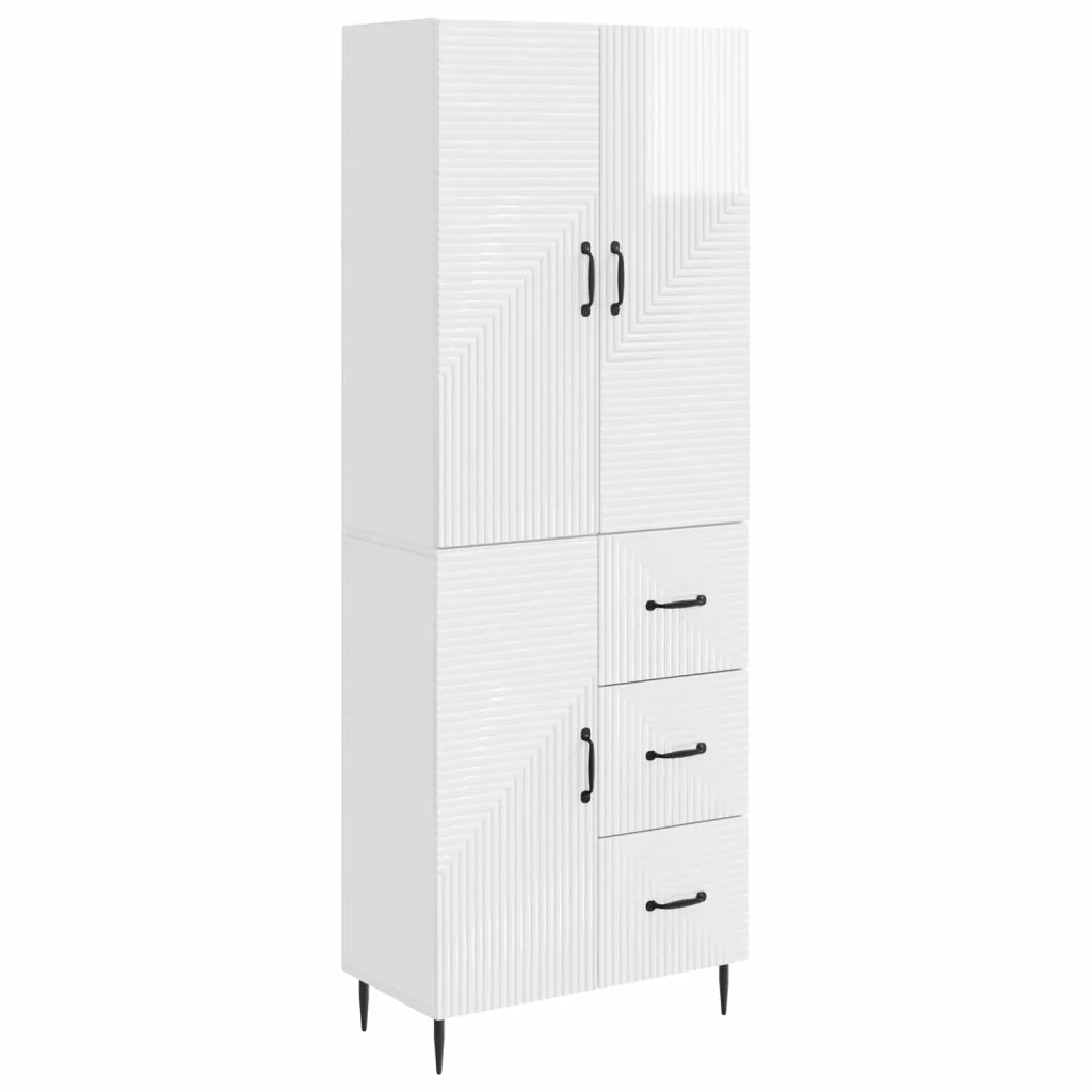 Set di armadi 2 pcs Bianco Lucido 66 x 34,5 x 89,5 cm 3416659