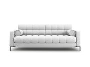 Cosmopolitan Design - Divano "Bali" 3 posti in tessuto strutturato grigio chiaro 