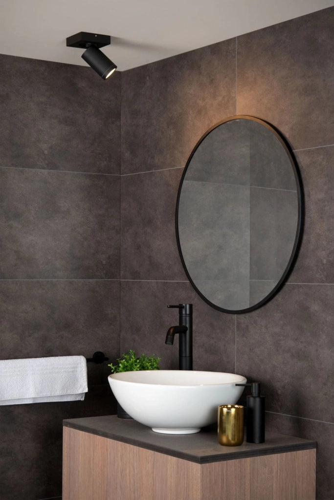Spot soffitto Lucide Taylor nero GU10 5W 2200-3000K